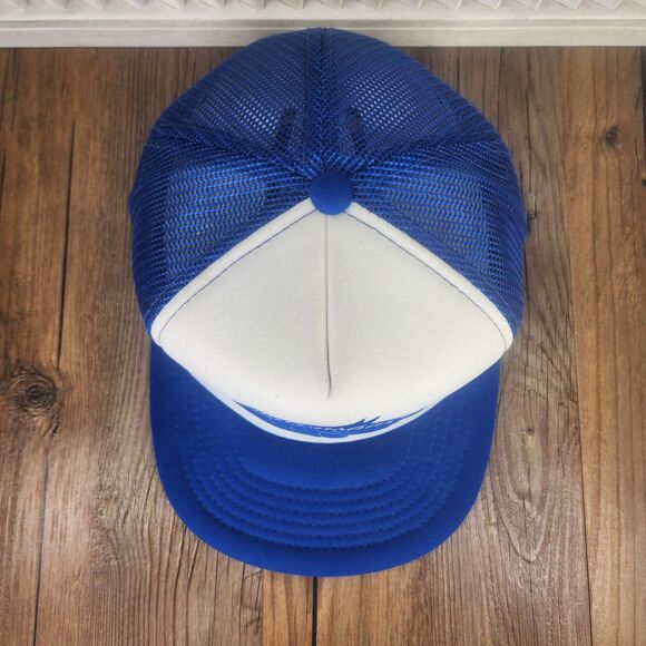 VTG Queensbury Downs Canada Gear Snapback Trucker Hat Cap Blue White Horse Track - Picture 7 of 11